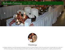 Tablet Screenshot of nolandscatering.com